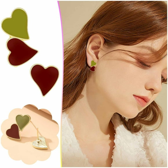 Pendientes de botón para mujer, pendientes de botón, pendientes de botón para mujer, pendientes de moda, regalos, accesorios de joyería, joyería creativa.