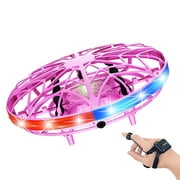 Mini Sensor Induction Hand & Watch Controlled With Colorful Light UFO Drone