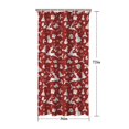 thumbnail image 5 of Red Christmas Silhouette Pattern Shower Curtain 36"x72" ,Bathroom Decorative Shower Curtains Set with 12 Hooks,Modern Waterproof Washable Shower Curtain, 5 of 6