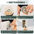 thumbnail image 4 of Duck Officer Sunglasses Table Lamp USB Bedside Desk Nightstand Lamp Printed Gifts Small Lamp Wood Base for Bedroom Living Room Kids Room College Dorm, 4 of 7