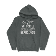Funny Beauceron Dog and Coffee Shirt - Sip and Pet