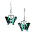thumbnail image 2 of Bling Jewelry Womens Garden Insect Abalone Butterfly Dangle Earrings  Sterling Silver Leverback, 2 of 4