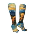 thumbnail image 3 of Naloa Sunset Sky Sunflower High Stockings Women Thigh High Stockings Over Knee Long Stockings-One Size, 3 of 8
