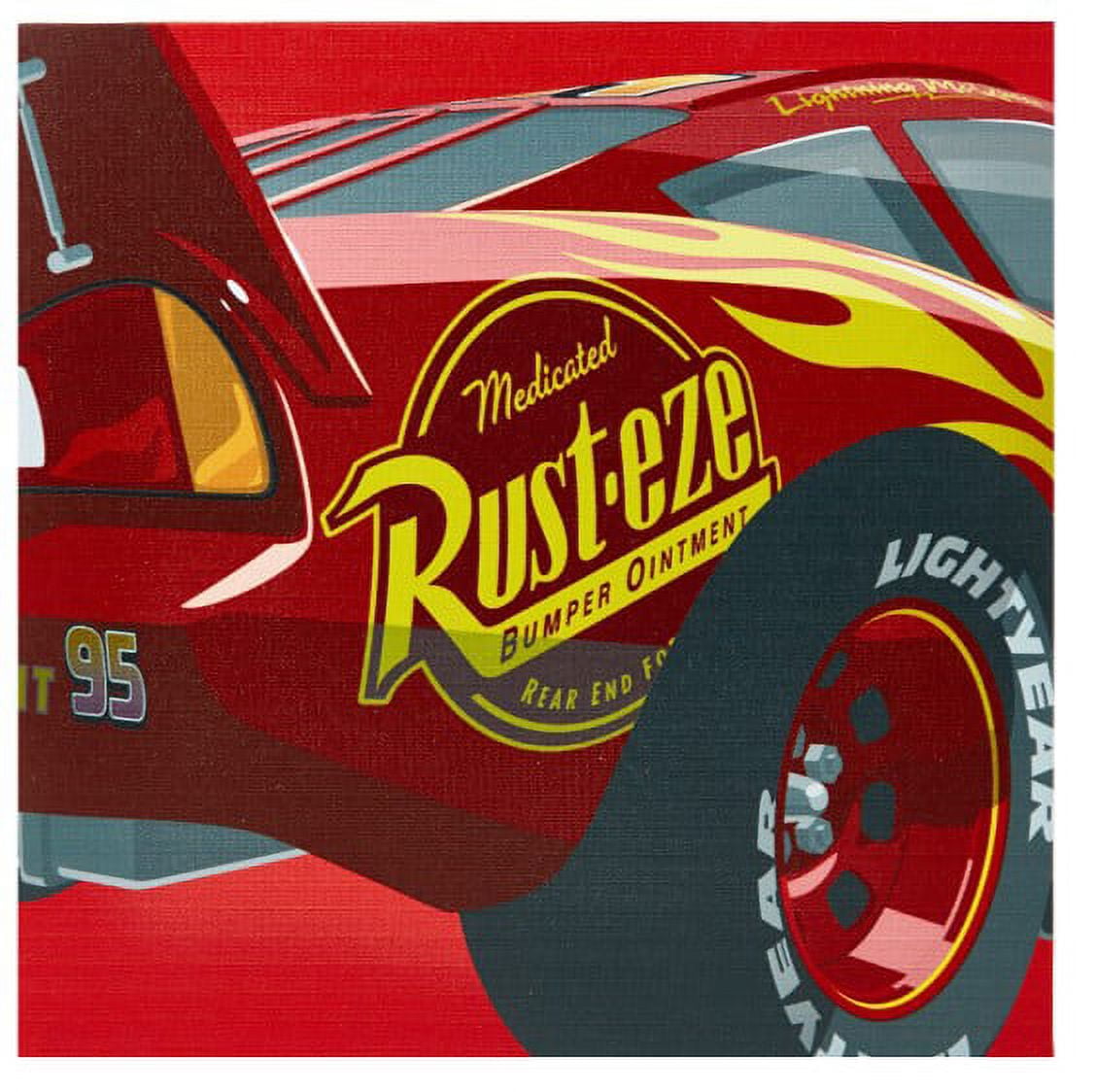 Canvas print Cars - Lightning Mcqueen Sideshot