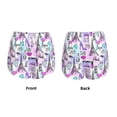 thumbnail image 5 of Lsque Eiffel Tower and Hearts Printed Women's Running Shorts with Liner Pockets,Elastic Quick Dry Workout Athletic Gym Yoga Shorts,Womens High Waist Shorts-Small, 5 of 9