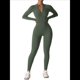 thumbnail image 2 of Mono de Entrenamiento de Larga para Mujer, con Cremallera, Pantalón y Mono Ajustado. Verde Tropical L, 2 of 10