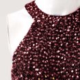 thumbnail image 4 of Women's Off Shoulder Dress Womens Red Sequin Dress Formal Dress Sparkly Christmas Dress Women, 4 of 5