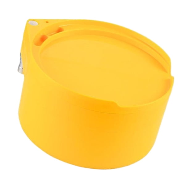 Caja de almacenamiento de Señuelos de Pesca, alimentador de jaula de pesca, caja de cebos, práctico alimentador de pesca portátil, contenedor de Amarillo