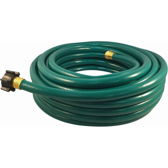 1/2" x 75ft Light Duty Garden Hose – Lightweight, Flexible, Kink-Resistant, Durable Vinyl, Leak-Proof Couplings, Weather-Resistant Water Hose for Lawn, Garden, and Outdoor Use