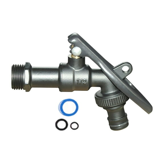 YWMJZEU Outdoor Garden Faucet Irrigation Hose Bibb 1/2" 3/4" with Lock Brass Garden Hose