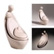 thumbnail image 4 of Escultura de resina abstracta con temática de la familia humana. Figuras coleccionables para el hogar. Beige_D, 4 of 9