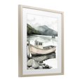 thumbnail image 2 of Stupell Industries Rustic Lodge Coastal Calm Docked Boat Birch Framed Print Under Glass, 13 x 16, by Riley B, 2 of 8