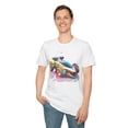 thumbnail image 3 of Car Graphic Unisex Cotto Softstyle Art Design with Hot Wheels Artwork Tee 1, 3 of 11