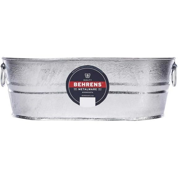 Behrens Utility Bucket Oval - Heavy Duty Stainless Steel - 4 gal