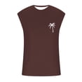 thumbnail image 2 of Playeras Lisas Para Hombre, Camiseta De Manga Corta Sin Mangas Para Deportes Al Aire Libre, De Verano, Para Hombre, Con Estampado De Cocotero, 2 of 3