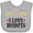AC-Heather Grey, variant on Inktastic I Love Robots Cute Robotics Girls Baby Bib
