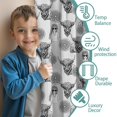 thumbnail image 3 of Blackout Kids Curtains,Gray Highland Cow Lemon Pattern Childrens Insulated Curtains Set Of 2,Bedroom Essentials,Toddler Room Decor 42"x54", 3 of 5