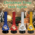 thumbnail image 2 of Lanternes de Cheminée de Noël Effet de Flamme Décorative Lampe à Feu LED à Piles Cheminée Portable Intérieur Extérieur A, 2 of 5