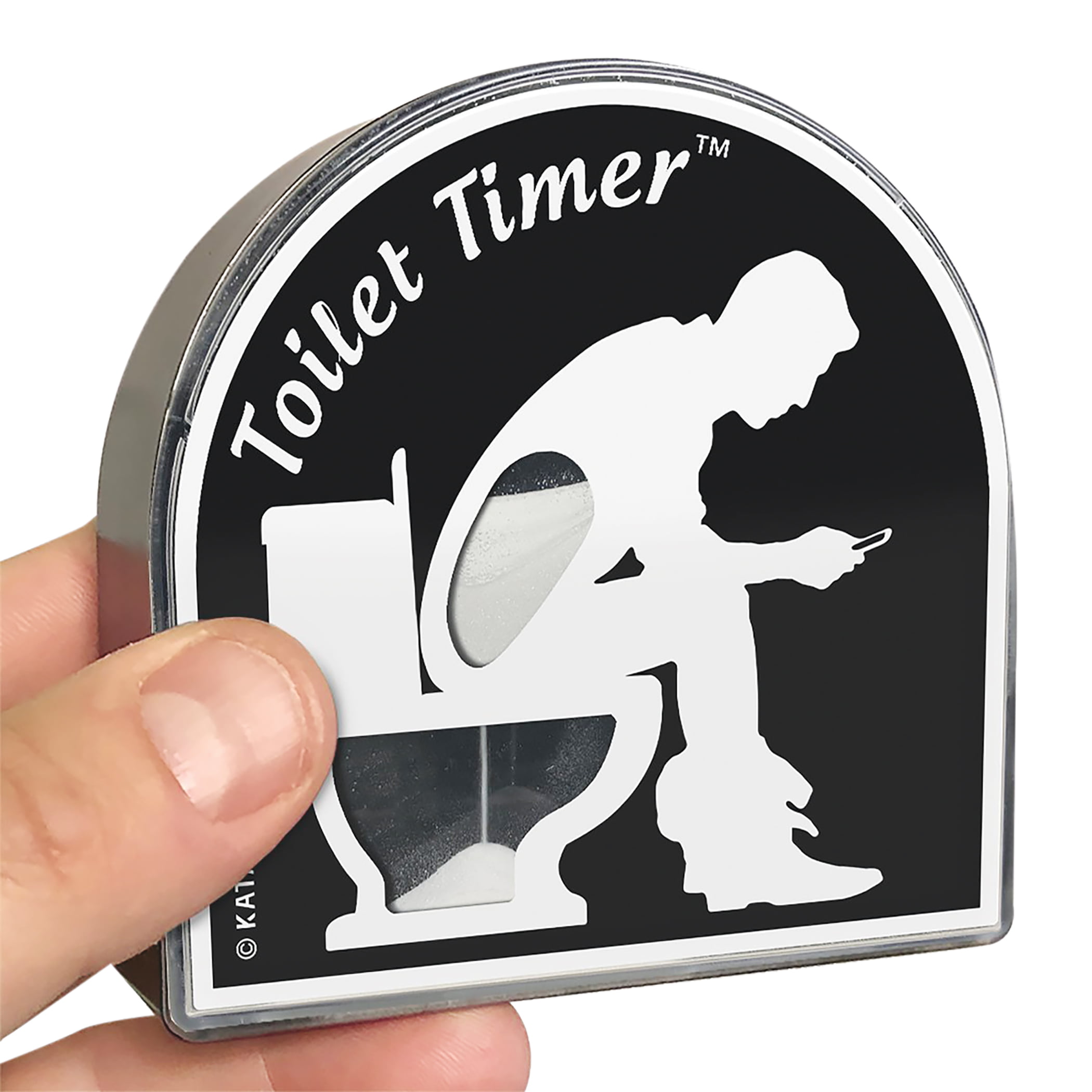 Birthday Gag Toilet Timer Classic Fathers Day B 5 Minutes Timer Husband Funny Gifts for Men 3.54'' Toilet Hourglass Timer Dad