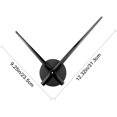 thumbnail image 3 of Reloj de pared con manecillas de reloj 3D para decoración de oficina y hogar, mecanismo de movimiento de reloj de cuarzo, accesorios MFZFUKR 2034740-1, 3 of 9