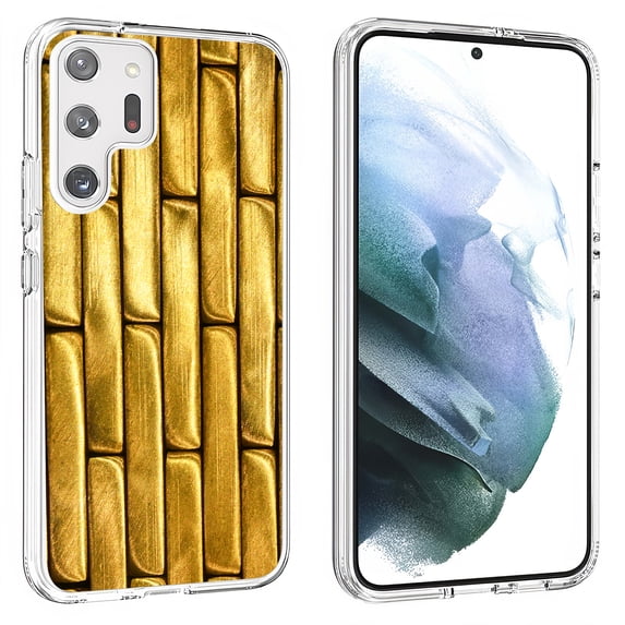 TalkingCase Slim Phone Case Compatible for Samsung Galaxy S23 Ultra 2023, Gold Bar Bullion 5 Print, Lightweight, Flexible, USA