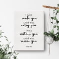 thumbnail image 4 of Bible Verse Art Wall Decor Isaiah 46:4 I Have Made You Scripture Canvas Painting Prints for Home Dining Room Living Room Wall Decor Framed Artwork Christian Gifts(12x15 Inch), 4 of 5