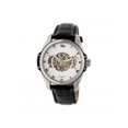 thumbnail image 1 of Reign REIRN4503 Henley Automatic Semi-Skeleton Leather-Band Watch - Silver & Black, 1 of 1