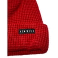 thumbnail image 3 of Yea.Nice Beanie Soft Acrylic Cherry Red Folded Waffle Weave Beanie Hat Cap Snow, 3 of 3