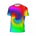 thumbnail image 5 of T Shirt For Men Rainbow Swirl Art Sportswear Colorful Tie Dye Harajuku Men Awesome Tshirt Summer Sho, 5 of 7