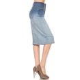 thumbnail image 2 of Fashion2Love Women's Juniors/Plus Size Middle - Length Stretch Denim Pencil Skirt, 2 of 4