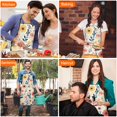 thumbnail image 7 of Pioneer Flower Floral Print Pattern Apron-Garden Aprons for Women with Pockets-Cotton Linen Waterproof Kitchen Cooking Gardening Aprons Adjustable for Kitchen,Cooking,BBQ and Salon 33x27 Inch, 7 of 7