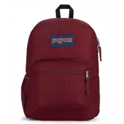 JanSport Cross Town Plus Backpack - Maroon w Black Straps
