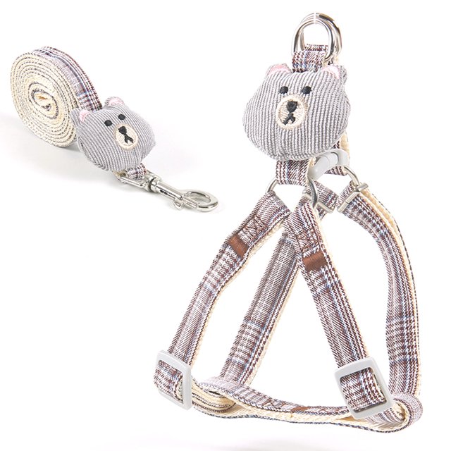 Chaleco con arnés para perros, arnés para perros y gatos, correa, arnés para gatos, conjunto de correa, chaleco para mascotas, cuerda de tracción probada profesionalmente Jadeshay A