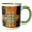 Green/White, variant on 3drose, Spain, Barcelona. Door Handle., 11oz Mug