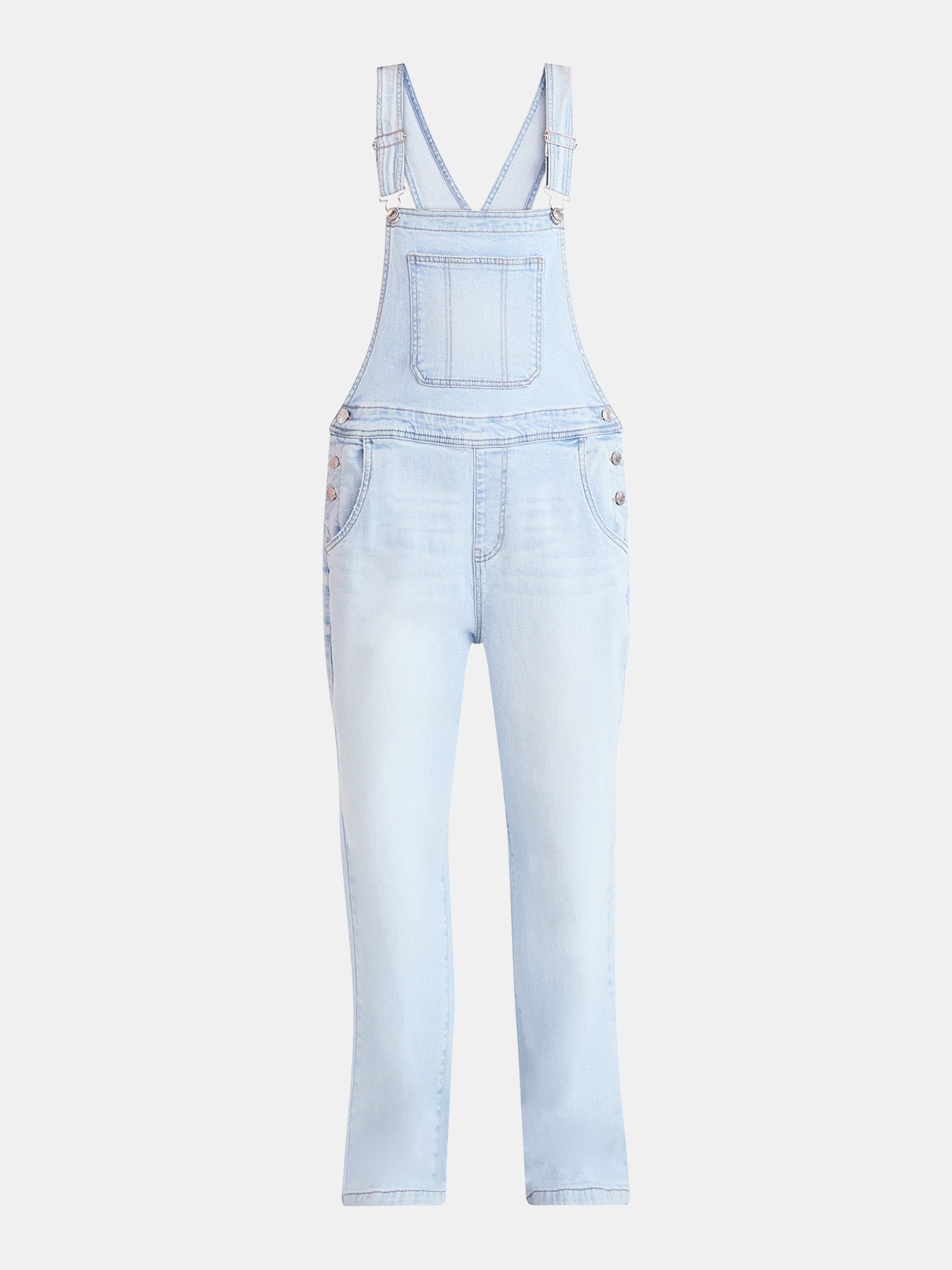 No Boundaries Baggy Denim Overalls, Women's