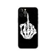 thumbnail image 1 of Funda de tpu negra para iphone 5 5s se 2020 6 6s 7 8 plus x 10 XR XS 11 12 13 mini pro MAX, cubierta trasera de dibujos animados, dedo medio Fivean unisex, 1 of 2