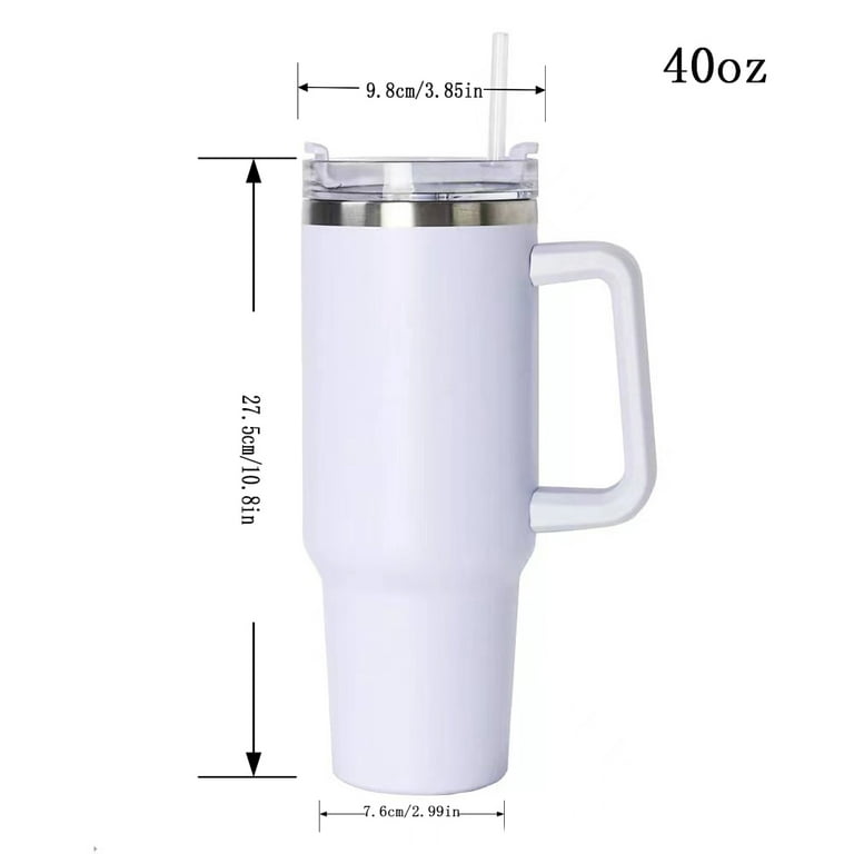 4 Pack Sublimation Tumblers 40 OZ with Handle Blank Insulated