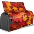 thumbnail image 2 of Autumn Leaves Fall Mailbox Covers, Magnetic Post Box Cover Wraps Standard Size 21x18 in for Garden Yard Decor, 2 of 7