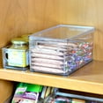thumbnail image 3 of Youngever 2 Pack Stackable Plastic Storage Organizer Container Bins with Lids YE393.389, 3 of 4