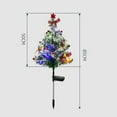 thumbnail image 3 of RuiJiao 29.5in Solar Christmas Tree Lights Outdoor, 4-Color LED Garden Stake Decor with Auto On/Off, ABS Frosted Snowflake Design for Yard, Patio, Holiday Decoration, 3 of 7