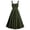 Green, variant on Gothic Clothes for Women Halloween Corset Waist Square Neck Midi Dress Vintage Punk Party Costume Retro Elegant Evening Gown