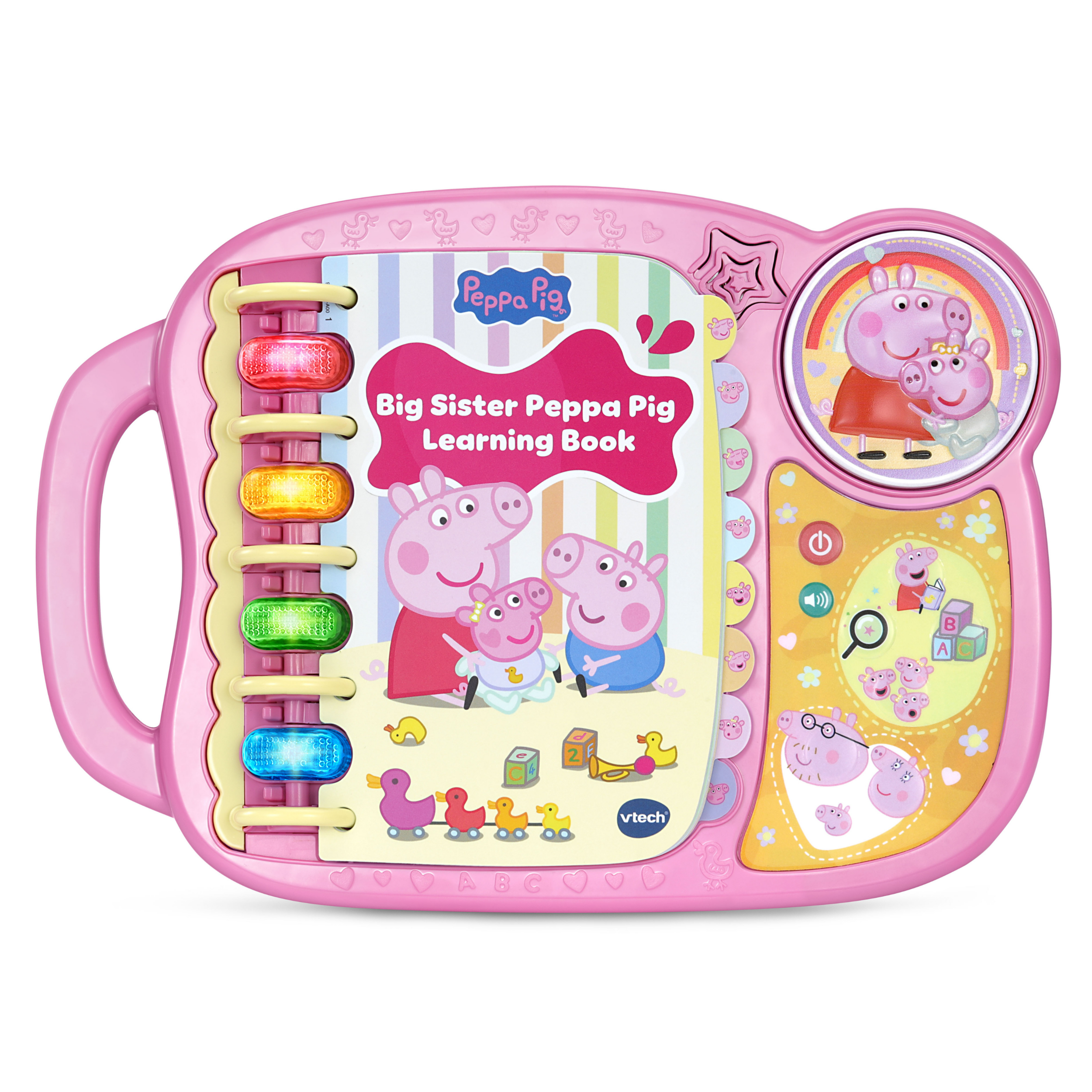 VTech® Peppa Pig Big Sister Peppa Pig Learning Book for Toddlers - English Version, 2+ Yrs