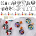 thumbnail image 1 of de cortadore polimérica grande de 126 pieza pendientes circures geométrico accesorios de material acero inoxidable BLESIY Molde de corte de pendientes, 1 of 8