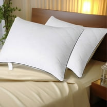 Summer Savings! PRETXORVE Pillow, Hotel Grade Down Core Soft and Supportive Bed Pillow for Back and Stomach Sleepers Made Of Skin Friendly Cotton Fabric