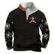 thumbnail image 1 of Sudadera sin capucha para hombre, de invierno, con cuello alto, cremallera, estampado navideño, jersey de manga larga, sudadera con capucha, blusa de poliéster para hombre, 1 of 2