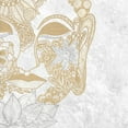 thumbnail image 2 of Varacek, Pam 26x26 Gold Ornate Wood Framed with Double Matting Museum Art Print Titled - Buddha Bling Square, 2 of 4