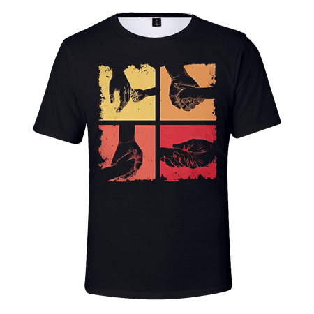 

MLFU Fathers Day Gifts Mens Kids Graphic Tee Crew Shirt & Top for Men
