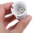 thumbnail image 4 of E27 to B22 Light Bulb Converter Socket Adapter Silver PBT and Metal for Home Use 4 Pieces, 4 of 4