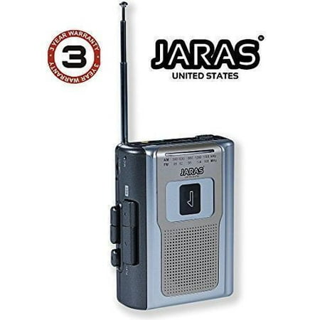 JARAS JJ-2016 LIMITED EDITION PORTABLE PERSONAL CASSETTE PLAYER/RECORDER WITH AM/FM RADIO & BUILT