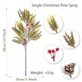thumbnail image 2 of Artificial Branch Christmas Decor, with Berries Pinecone 5 Styles for Home Tree, 19.7in for Mantel Centerpiece Wreath Decor, 2 of 5